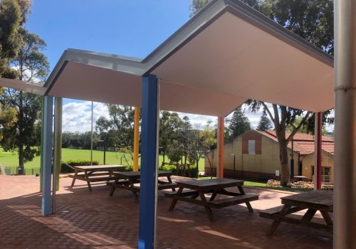 bow steel custom steel fabrication cranked canopy pergola shelter canopy & shelter fabrication